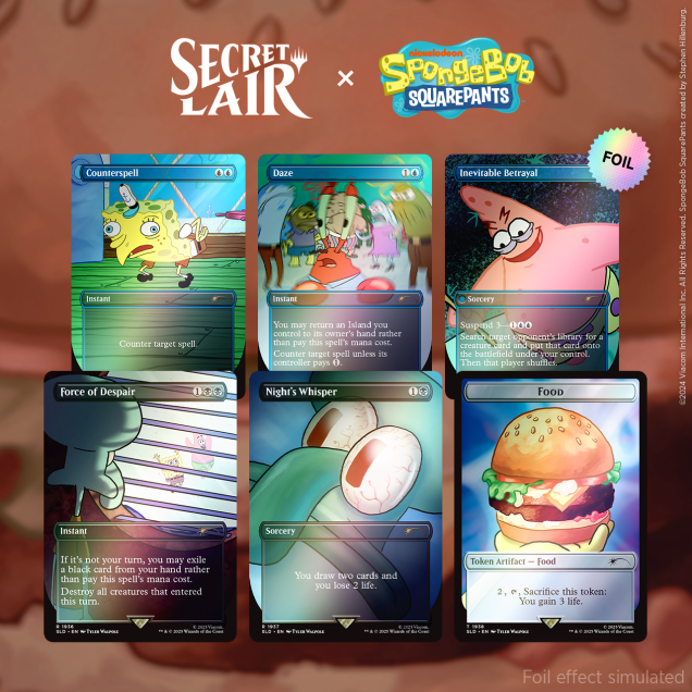 Magic: The Gathering: Spongebob Squarepants Secret Lair Drop