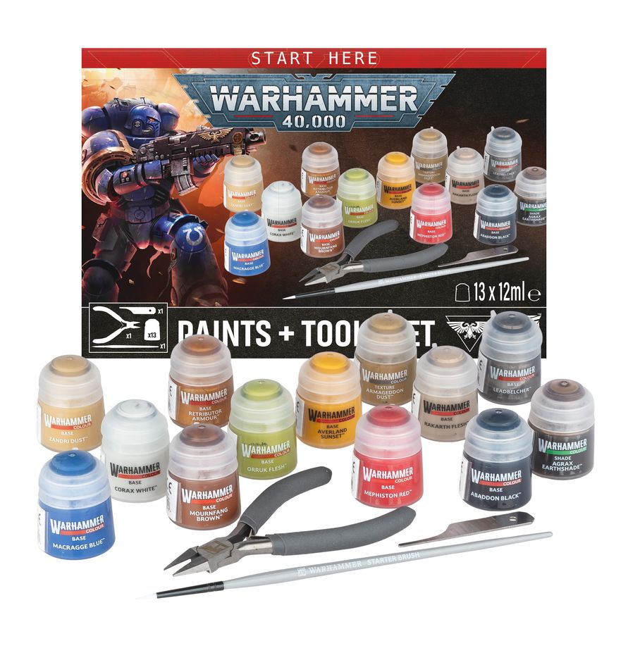 Warhammer 40K: Paints + Tools Set 2026 (60-12)