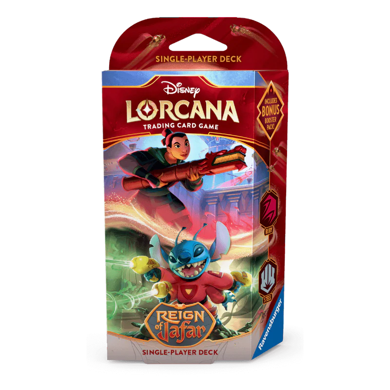Disney Lorcana TCG: Reign of Jafar Starter Deck - Ruby & Steel