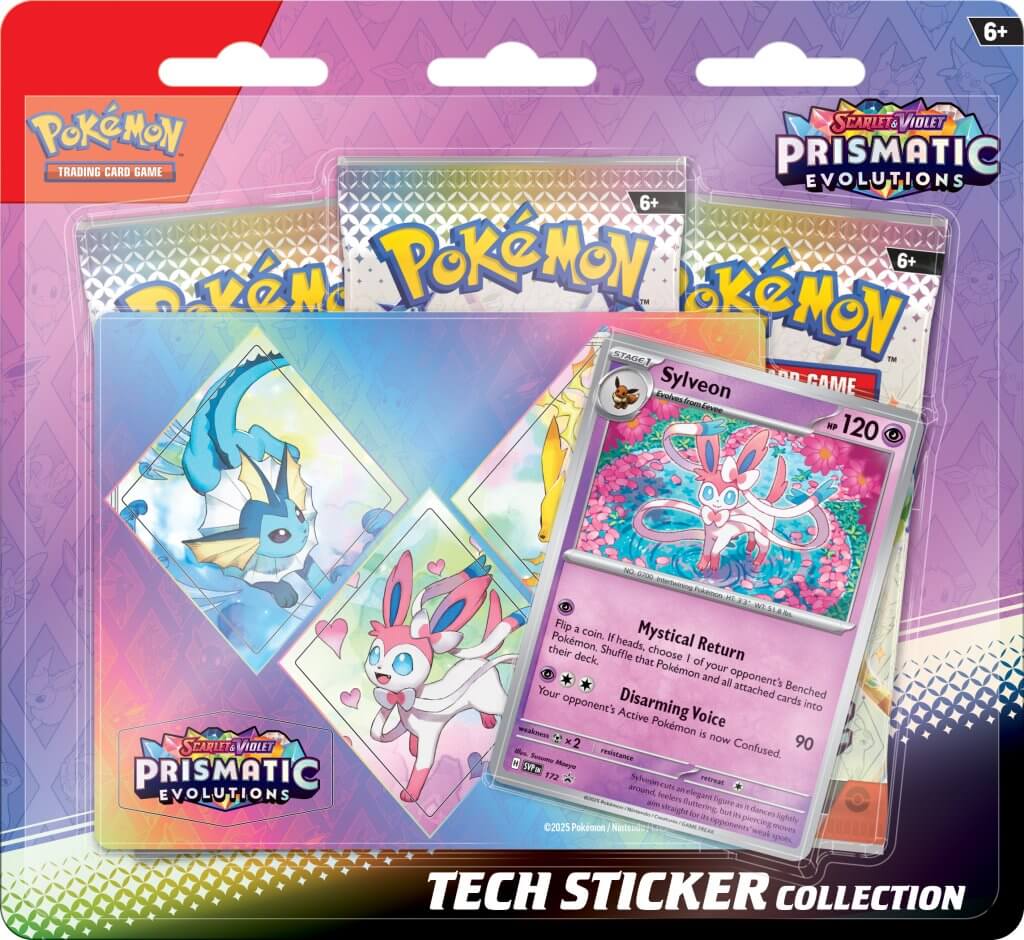 Pokemon TCG Scarlet & Violet 8.5 Prismatic Evolutions Tech Sticker Collection
