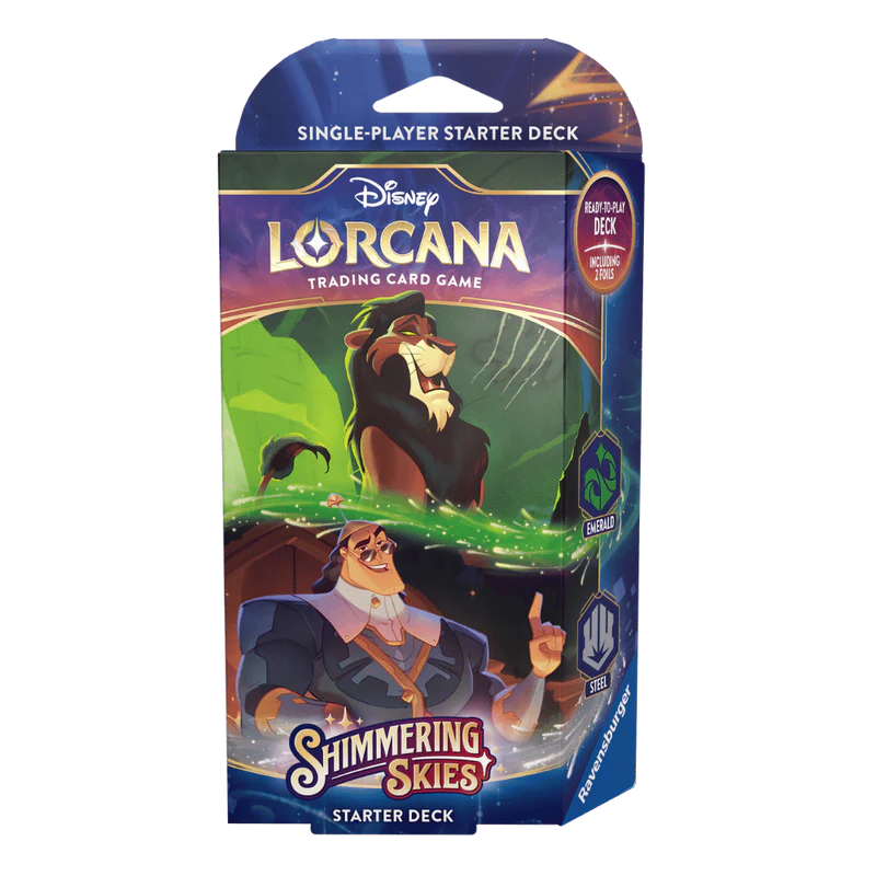 Disney Lorcana TCG: Shimmering Skies Starter Deck - Emerald & Steel