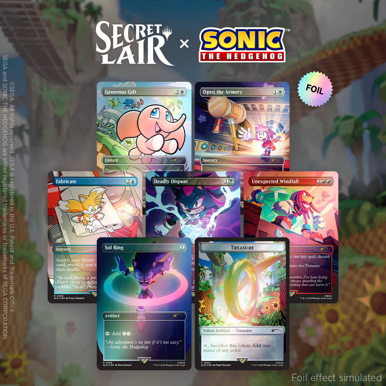 Magic: The Gathering: Secret Lair x Sonic Superdrop