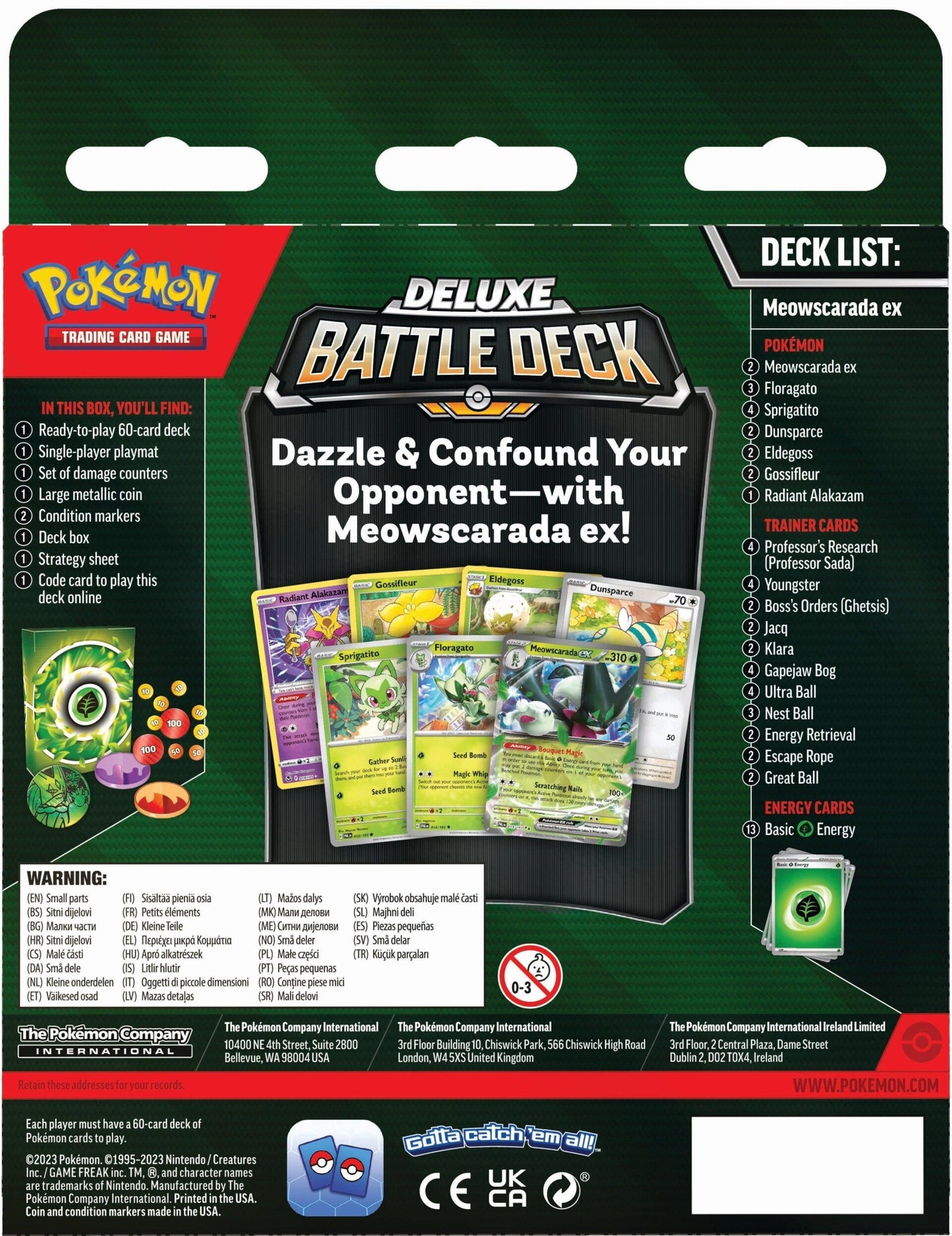 Pokemon TCG: Deluxe Battle Deck (Meowscarada ex/Quaquaval ex)