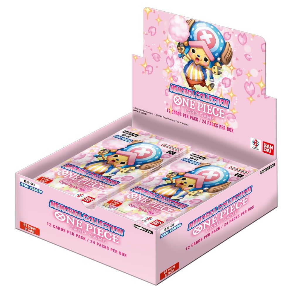 One Piece Card Game: Memorial Collection Extra Booster Box Display