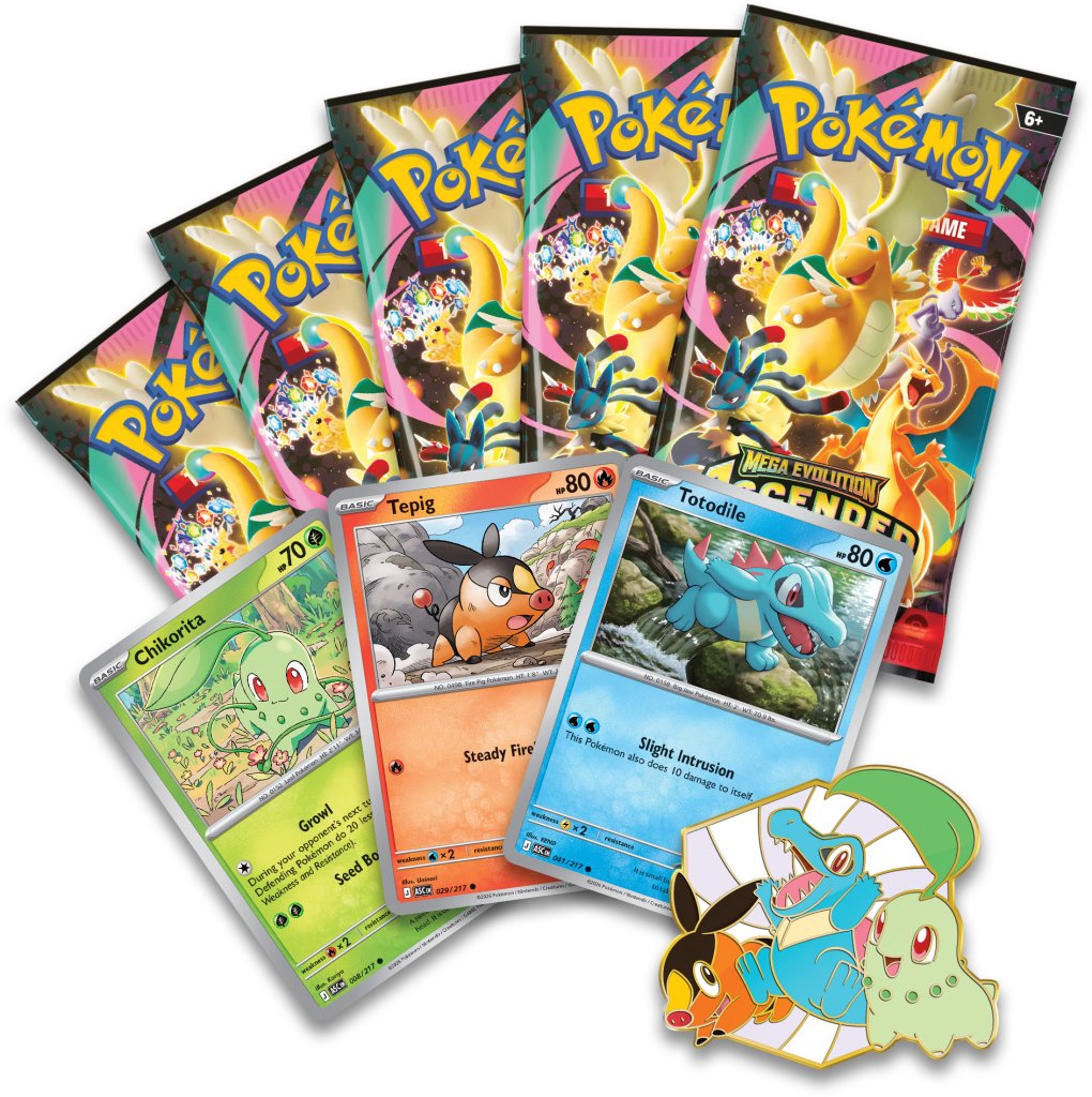 Pokemon TCG: Mega Evolution 2.5 - Ascended Heroes First Partners Deluxe Pin Collection
