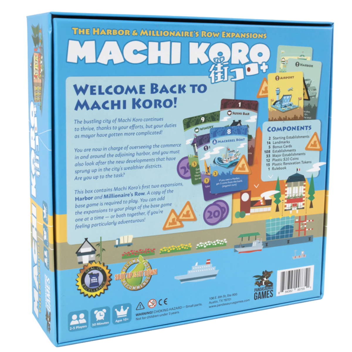 Machi Koro - The Harbor & Millionaire's Row Expansions