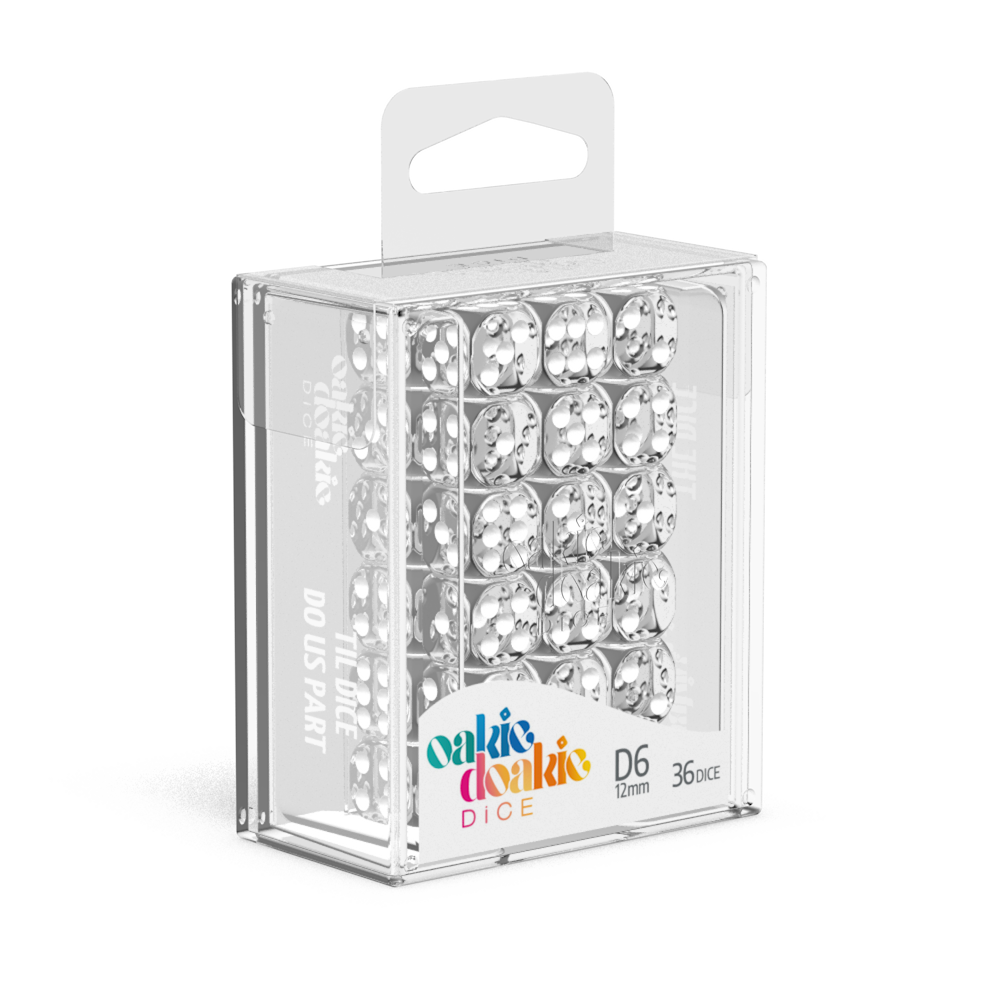 Oakie Doakie Dice D6 12mm Translucent (36)