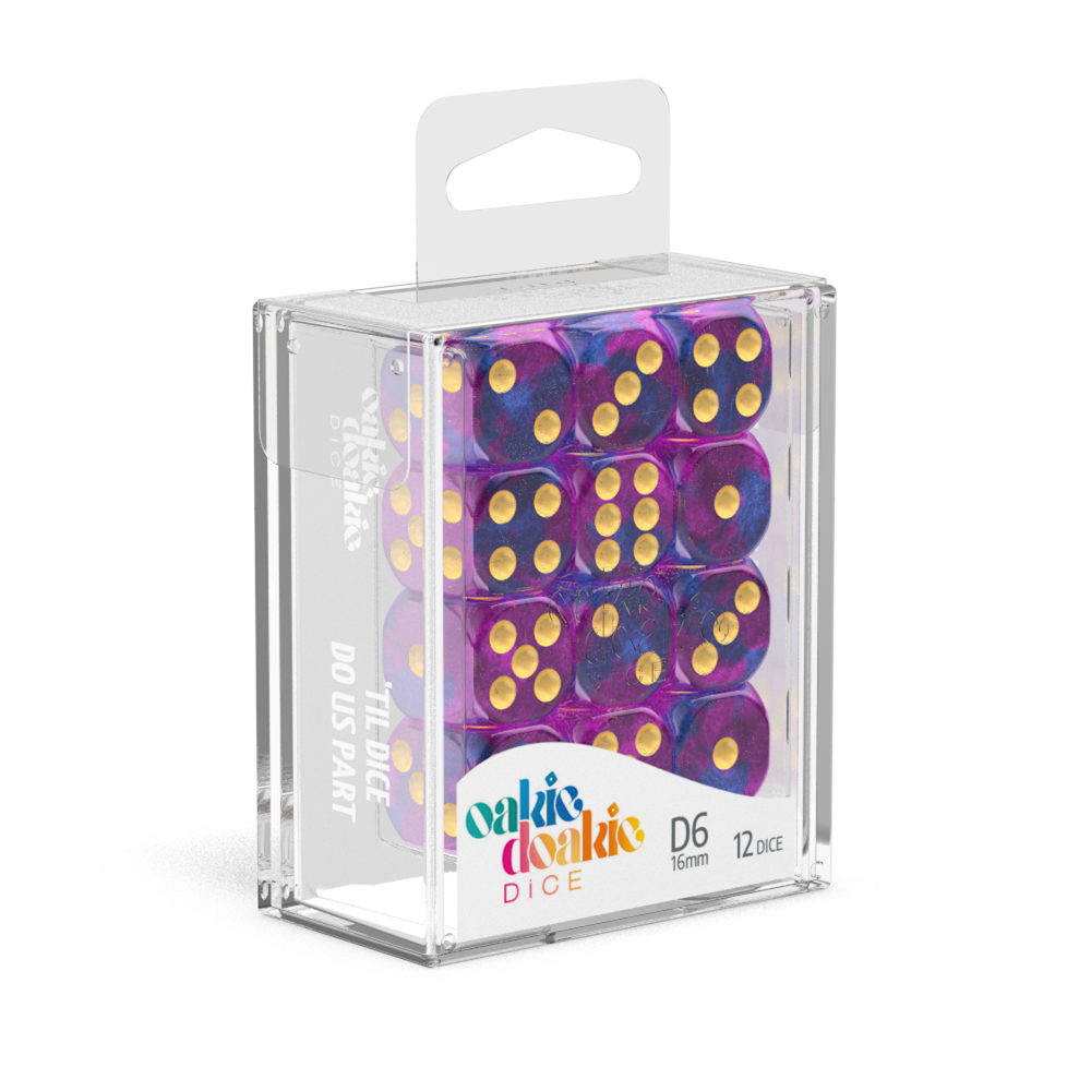 Oakie Doakie Dice D6 16mm Gemidice (12)
