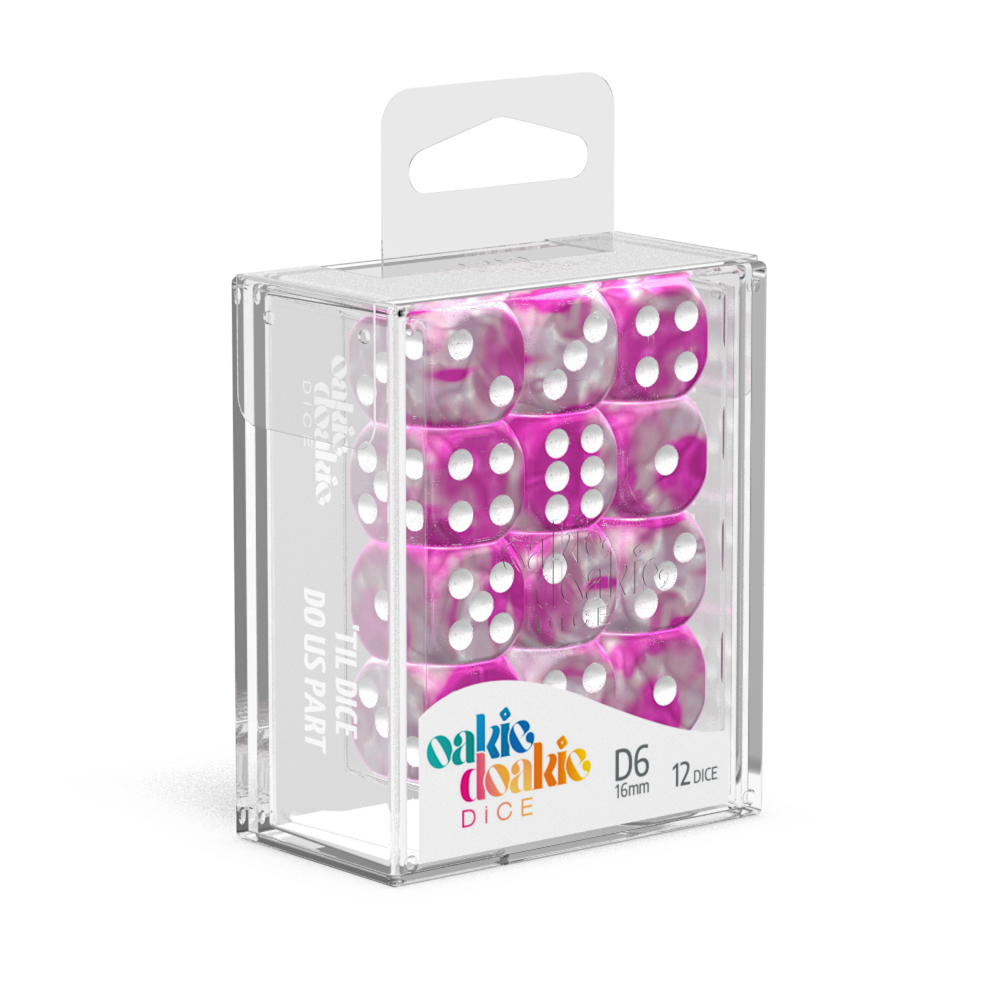 Oakie Doakie Dice D6 16mm Gemidice (12)