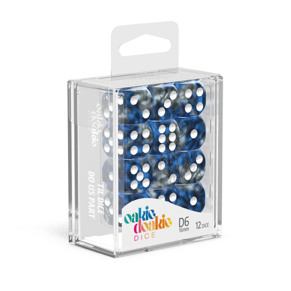 Oakie Doakie Dice D6 16mm Gemidice (12)
