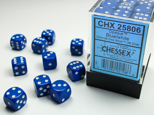 Chessex 12mm D6 Block of 36