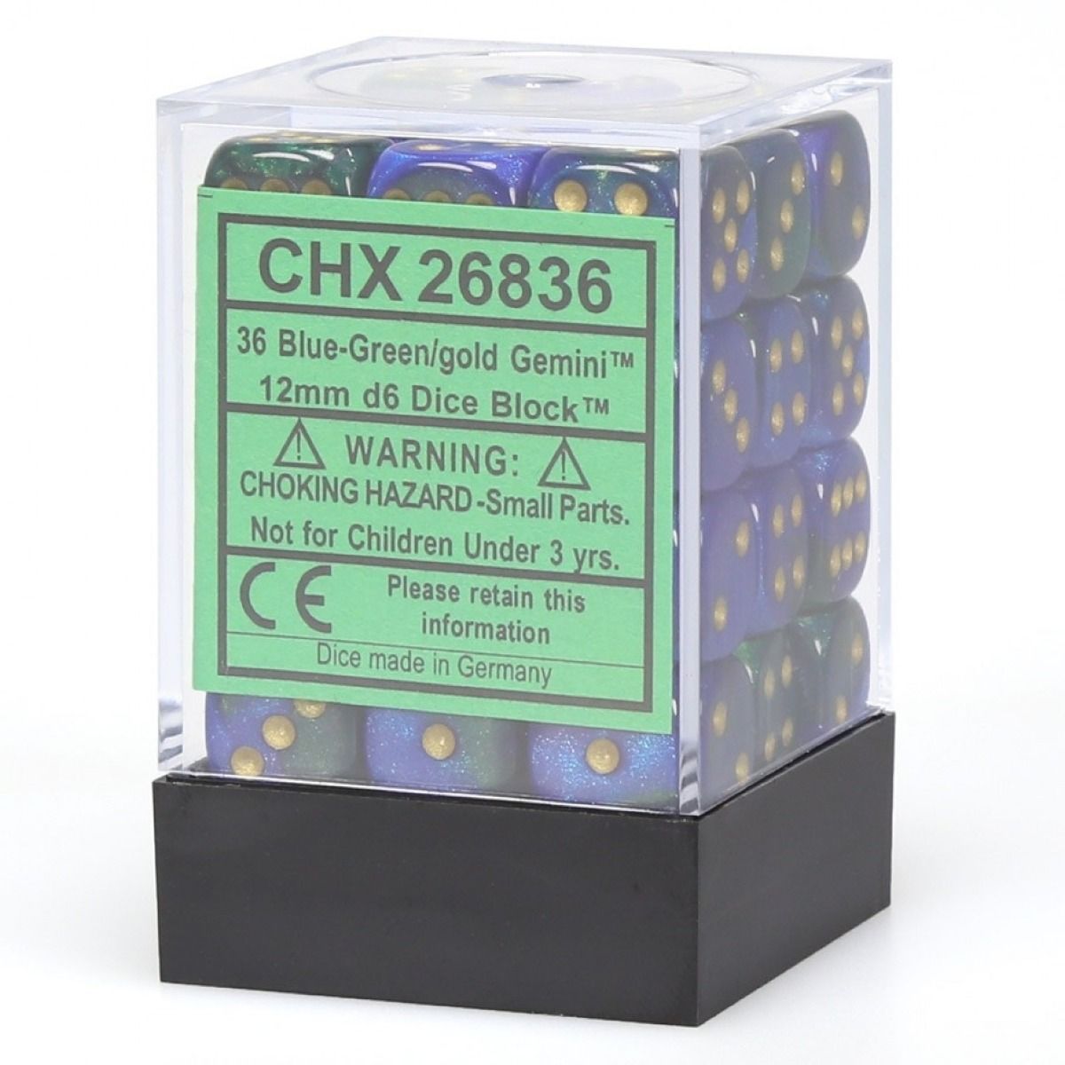 Chessex 12mm D6 Block of 36