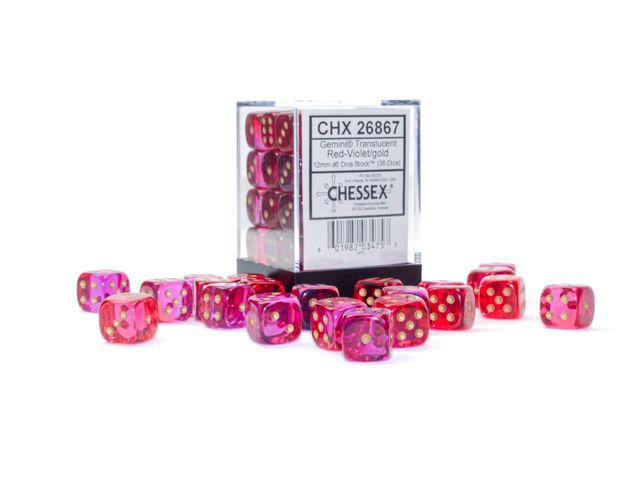 Chessex 12mm D6 Block of 36