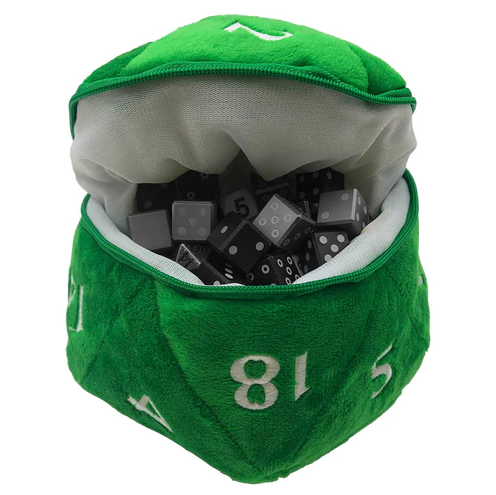 D20 Plush Dice Bag
