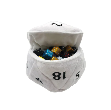 D20 Plush Dice Bag