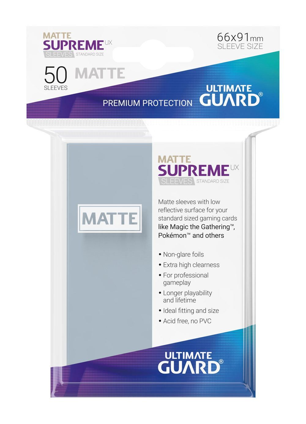 Ultimate Guard: Matte Supreme Sleeves Standard Size (50)