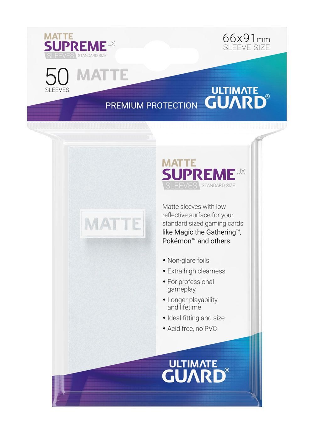 Ultimate Guard: Matte Supreme Sleeves Standard Size (50)