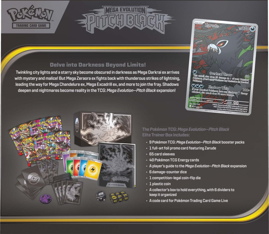 Pokemon TCG: Mega Evolution 5 - Pitch Black Elite Trainer Box
