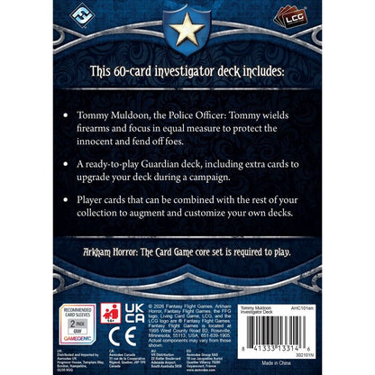 Arkham Horror LCG: Investigator Deck: Tommy Muldoon