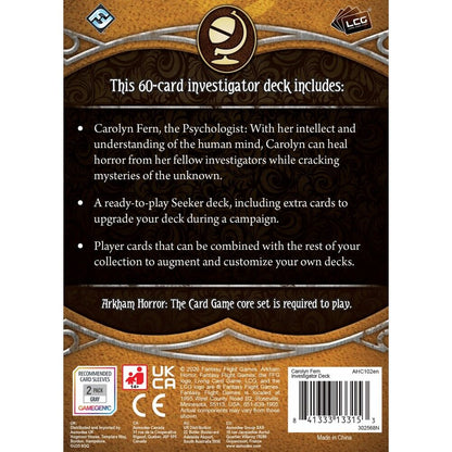 Arkham Horror LCG: Investigator Deck: Carolyn Fern