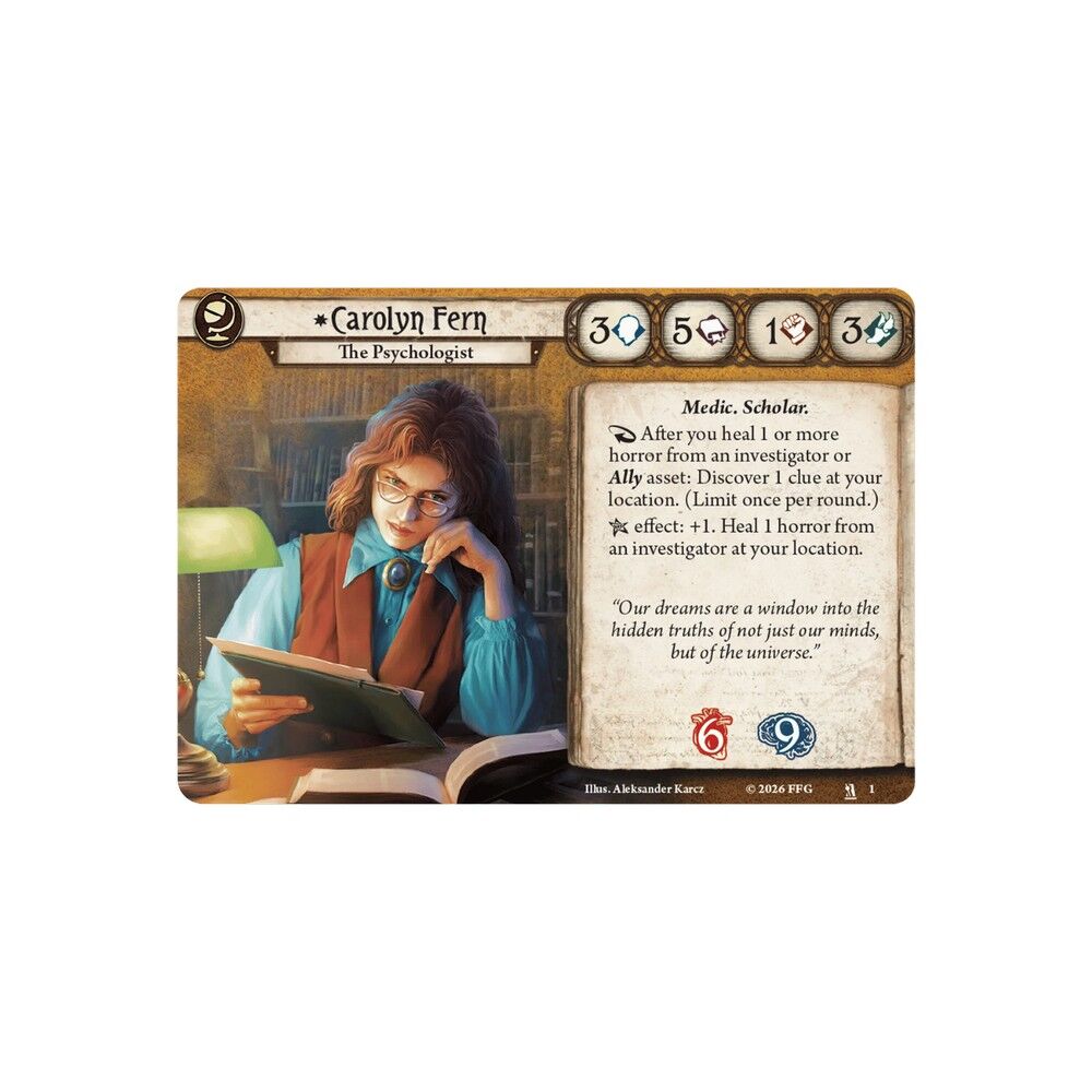 Arkham Horror LCG: Investigator Deck: Carolyn Fern