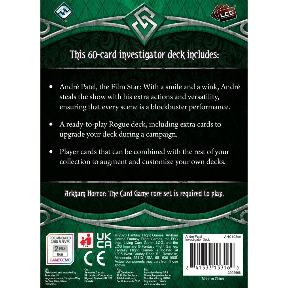 Arkham Horror LCG: Investigator Deck: André Patel