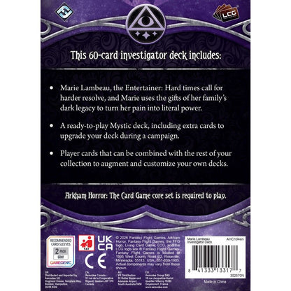 Arkham Horror LCG: Investigator Deck: Marie Lambeau
