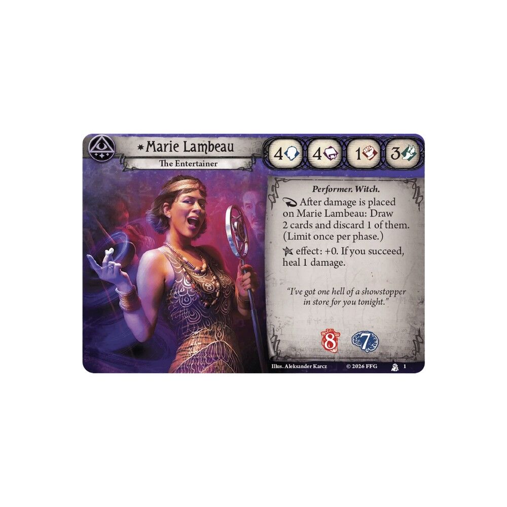 Arkham Horror LCG: Investigator Deck: Marie Lambeau