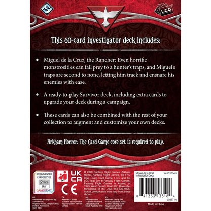 Arkham Horror LCG: Investigator Deck: Miguel de la Cruz
