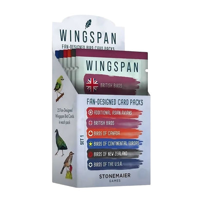 Wingspan Fan-Designed Card Packs: Set 1 (Display of 6)