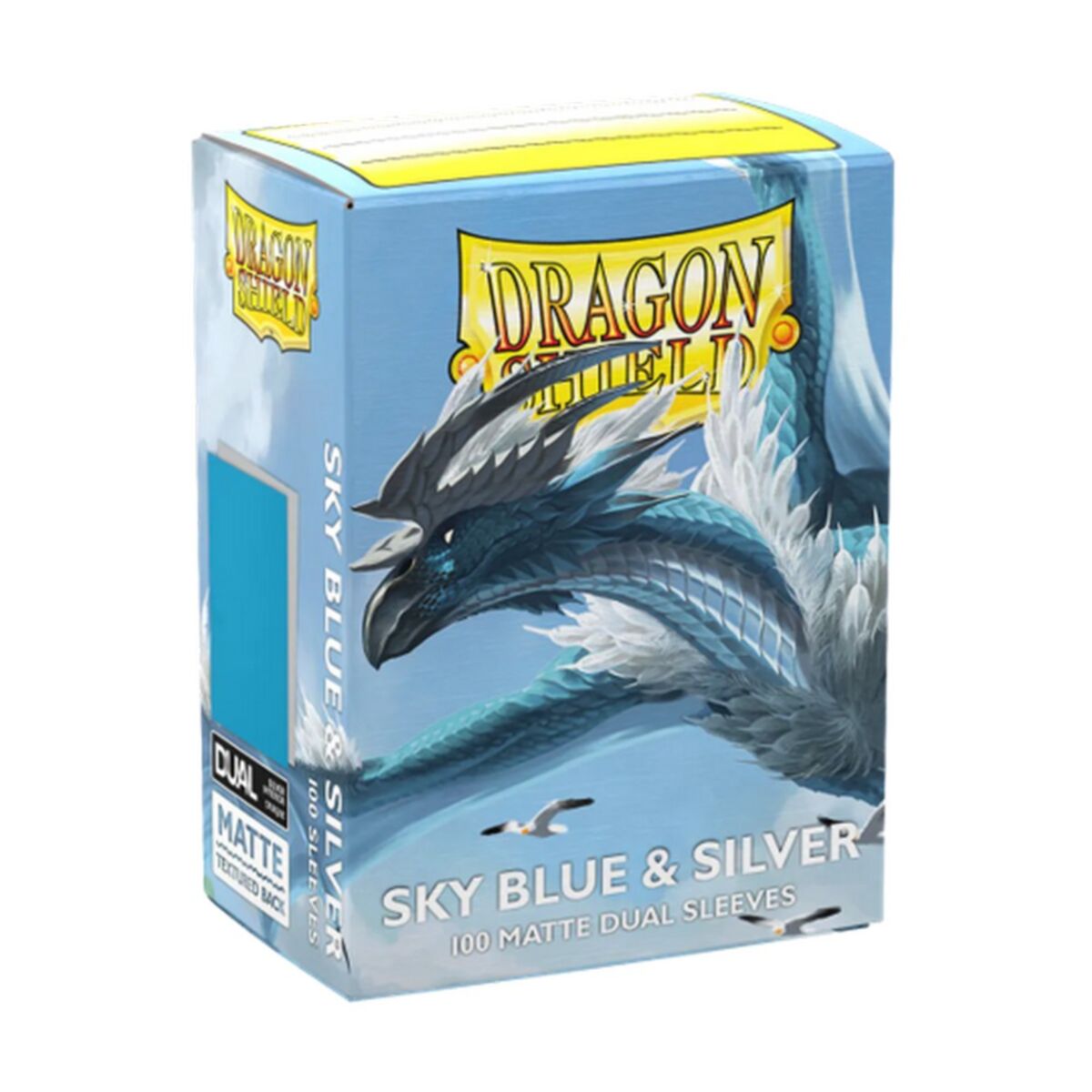 Dragon Shield Sleeves - Silver DUAL MATTE 100 Box