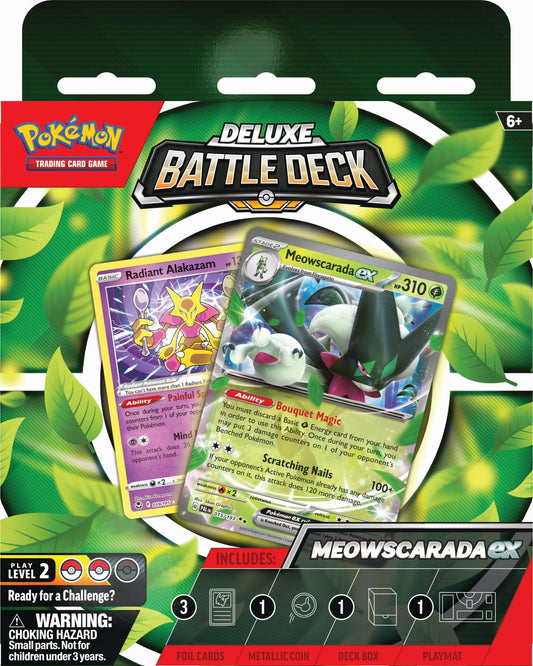 Pokemon TCG: Deluxe Battle Deck (Meowscarada ex/Quaquaval ex)