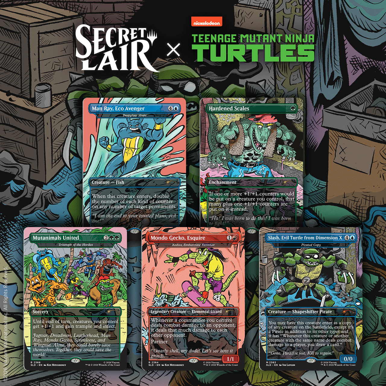 Magic: The Gathering: Secret Lair x Teenage Mutant Ninja Turtles: Totally TubuLair Superdrop