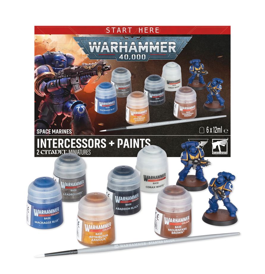 Warhammer 40K: Intercessors + Paints 2026 (60-11)