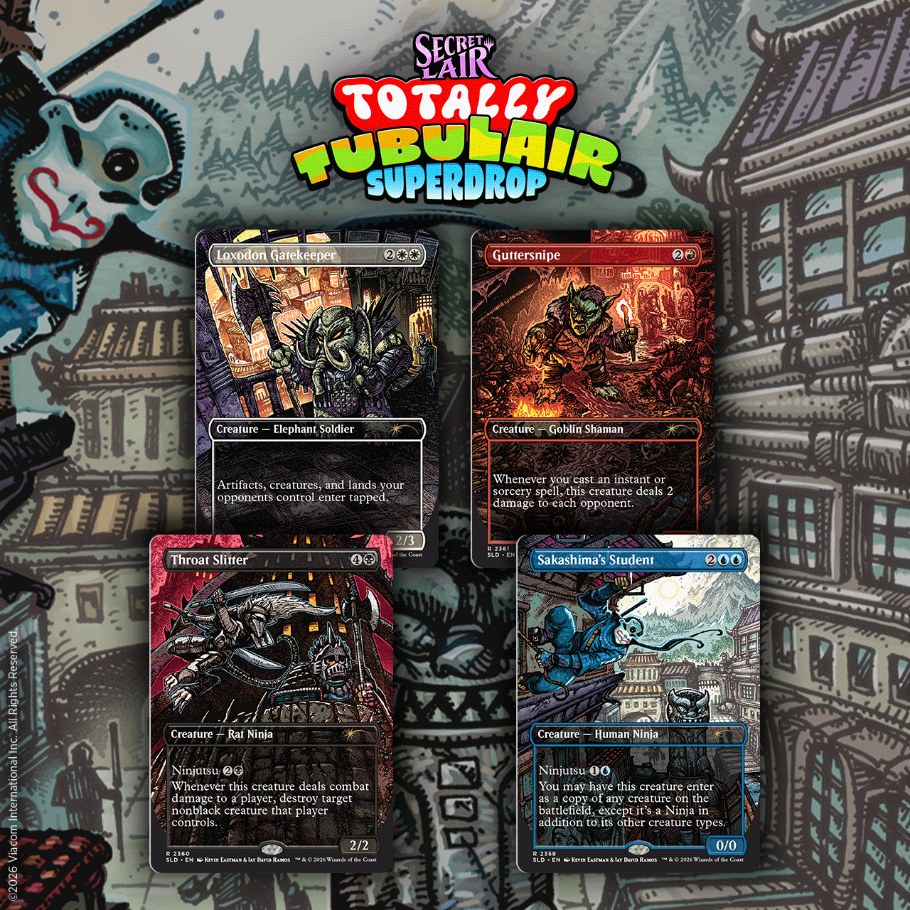 Magic: The Gathering: Secret Lair x Teenage Mutant Ninja Turtles: Totally TubuLair Superdrop