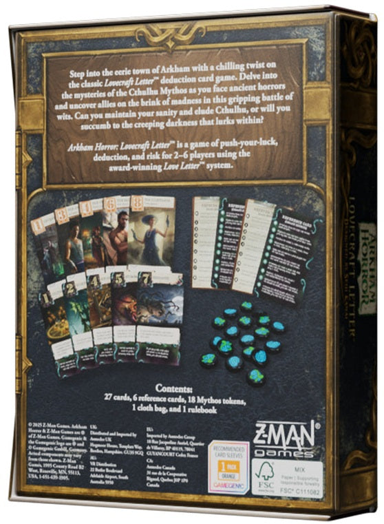 Arkham Horror: Lovecraft Letter (A Love Letter Game)