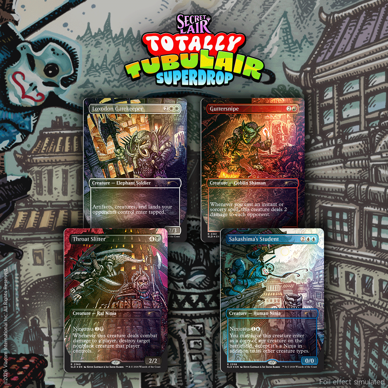 Magic: The Gathering: Secret Lair x Teenage Mutant Ninja Turtles: Totally TubuLair Superdrop