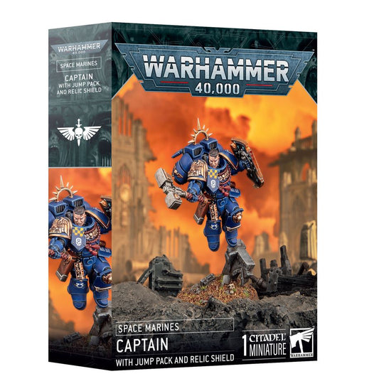 Warhammer: Space Marines- Captain w/Jump Pack & Relic Shield (48-102)