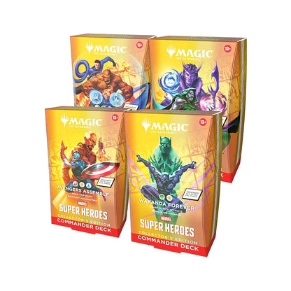 Magic: The Gathering: Marvel Super Heroes - Collector Commander Decks (Set of 4)