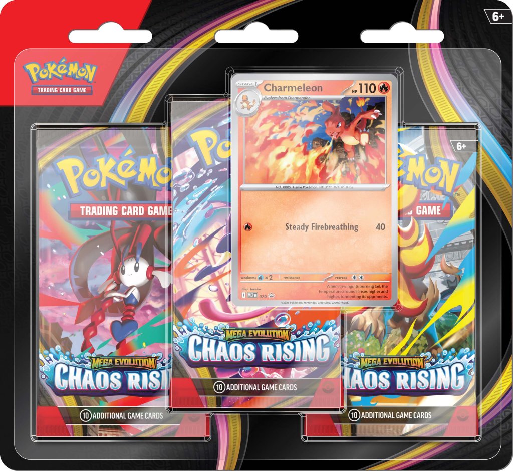 Pokemon TCG: Mega Evolution 4 - Chaos Rising 3-Booster Blister