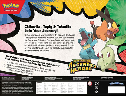 Pokemon TCG: Mega Evolution 2.5 - Ascended Heroes First Partners Deluxe Pin Collection