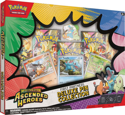Pokemon TCG: Mega Evolution 2.5 - Ascended Heroes First Partners Deluxe Pin Collection