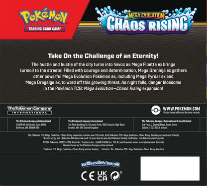 Pokemon TCG: Mega Evolution 4 - Chaos Rising Booster Box (Display of 36)