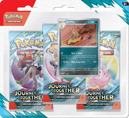 Pokemon TCG: Scarlet & Violet 9 - Journey Together Three Booster Blister