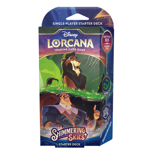 Disney Lorcana TCG: Shimmering Skies Starter Deck - Emerald & Steel