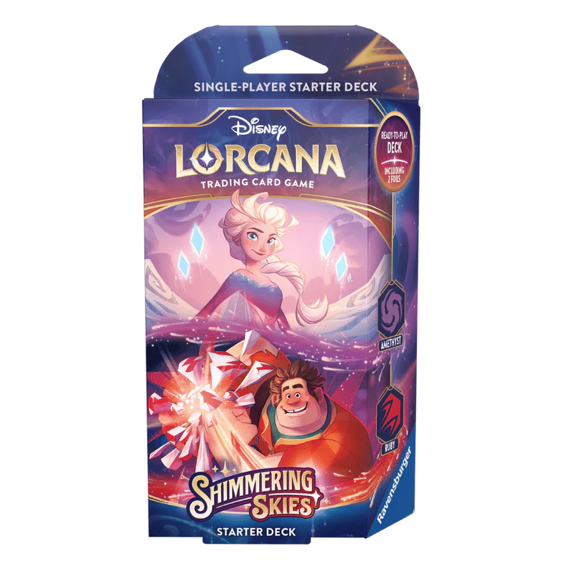 Disney Lorcana TCG: Shimmering Skies Starter Deck - Amethyst & Ruby