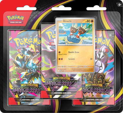 Pokemon TCG: Mega Evolution 5 - Pitch Black Three Booster Blister