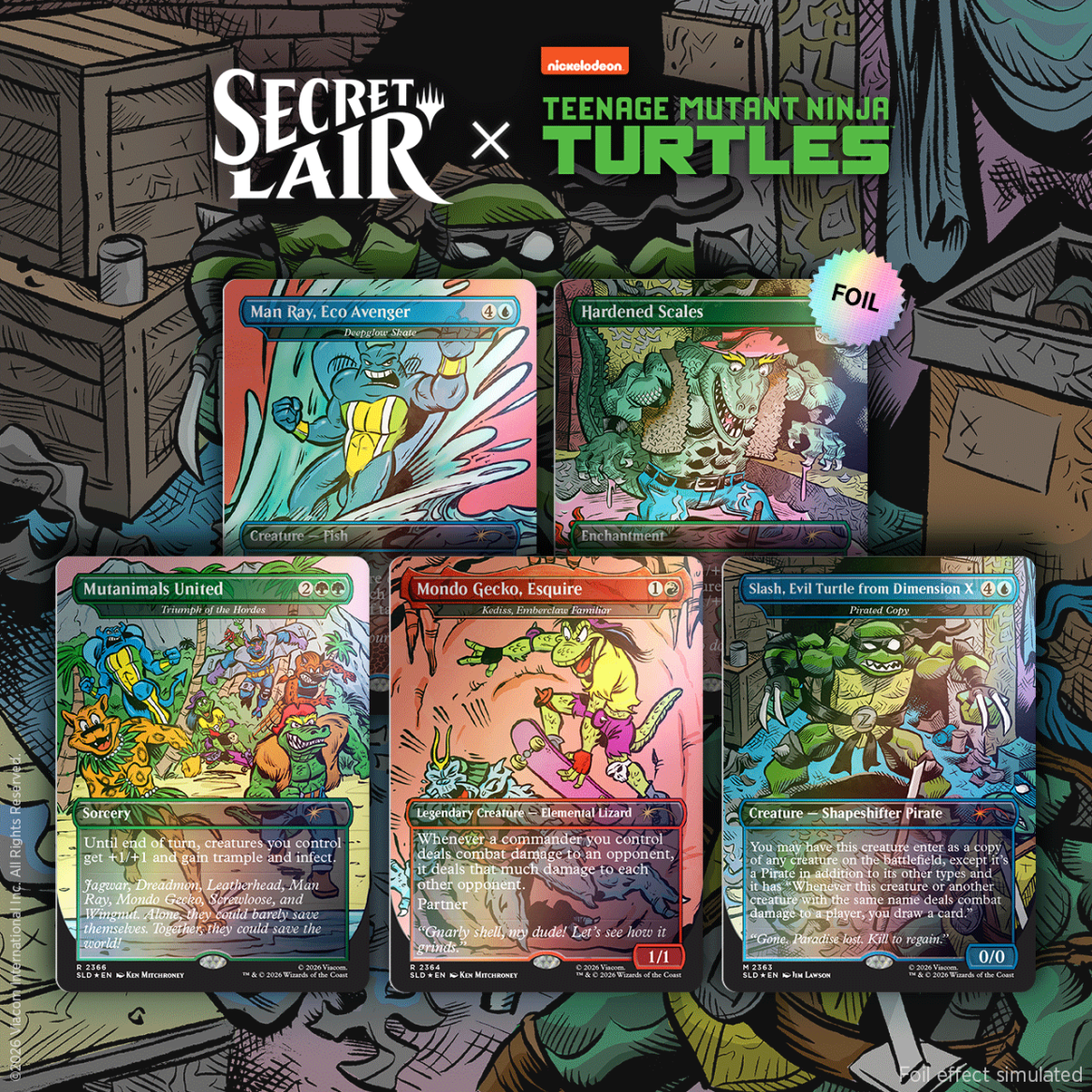 Magic: The Gathering: Secret Lair x Teenage Mutant Ninja Turtles: Totally TubuLair Superdrop