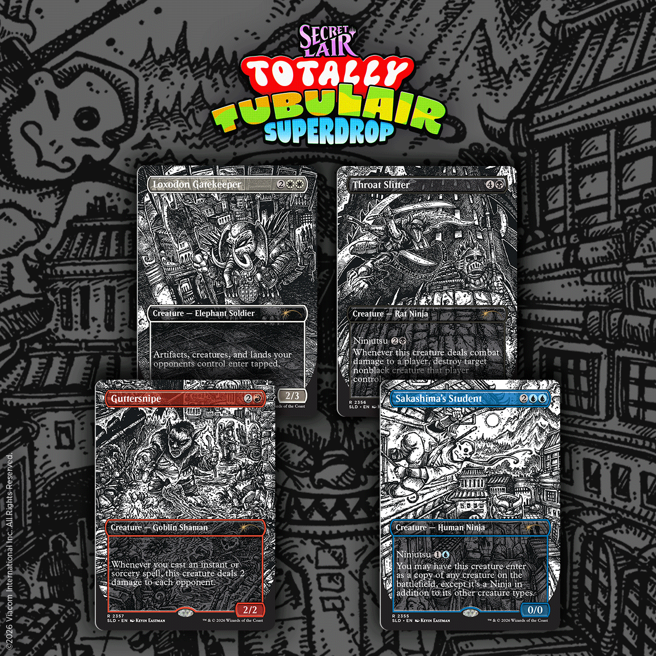 Magic: The Gathering: Secret Lair x Teenage Mutant Ninja Turtles: Totally TubuLair Superdrop