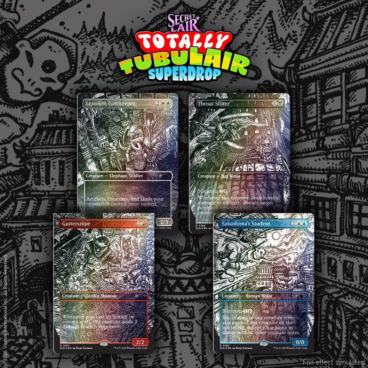 Magic: The Gathering: Secret Lair x Teenage Mutant Ninja Turtles: Totally TubuLair Superdrop